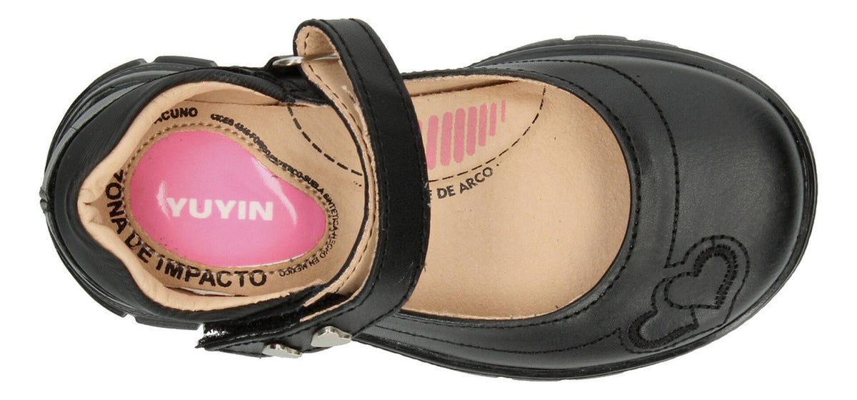 Zapato Escolar Yuyin Negro Para Niña [yuy455], foto 8 de 10
