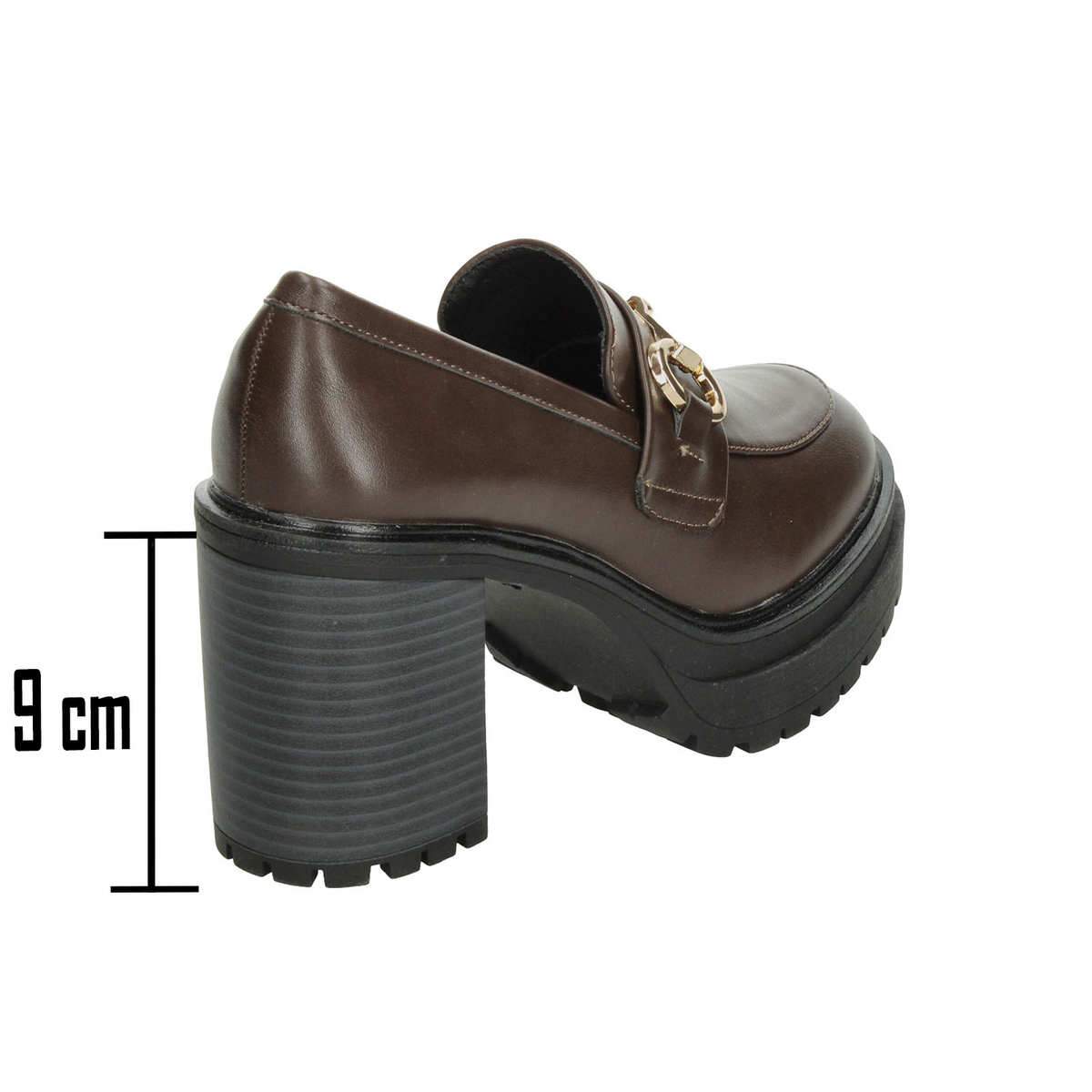 Zapato Ozono Dama Café Tacón Para Mujer, foto 3 de 10