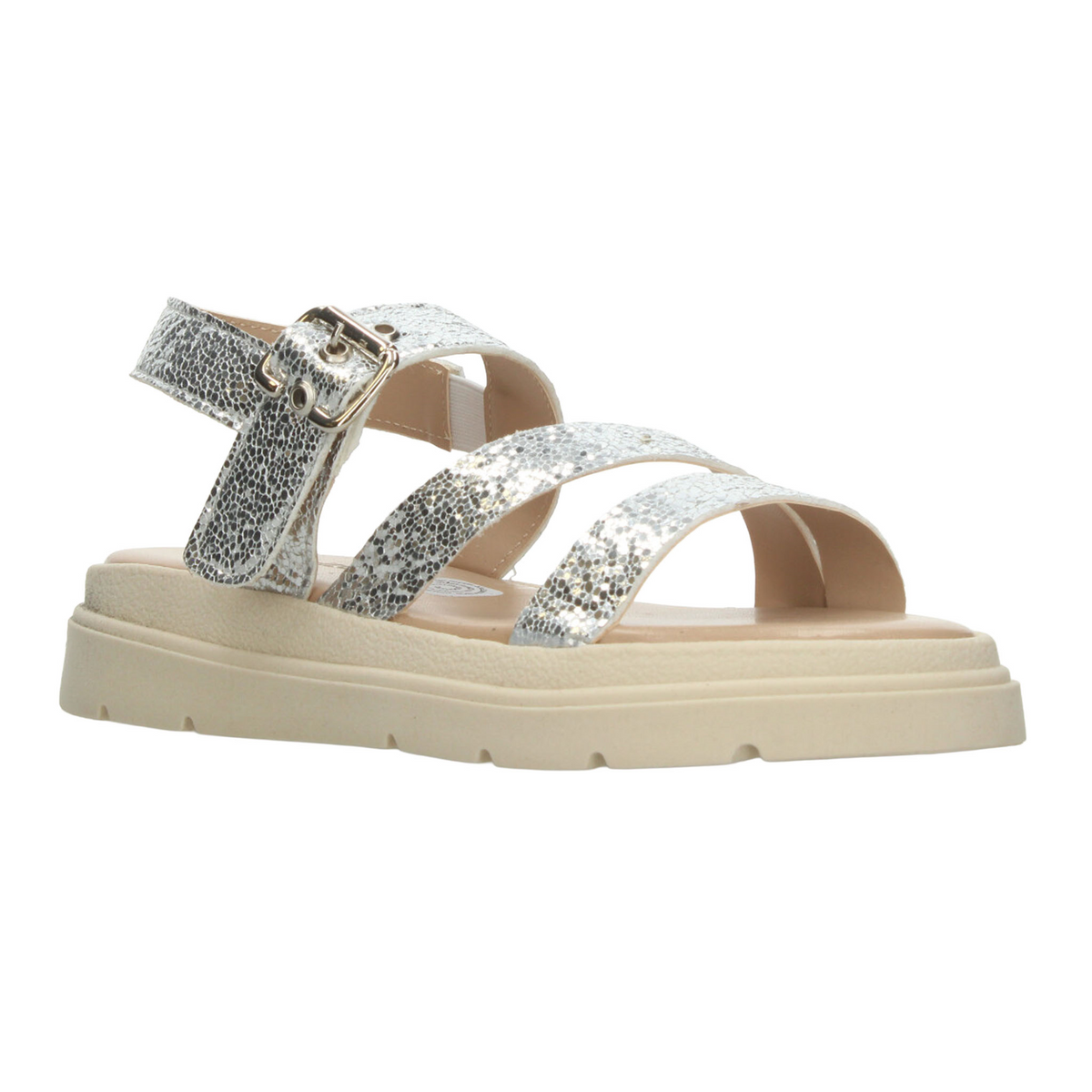 Sandalias Blasito Niña Plateado Casual Infantil T22-27, foto 2 de 10