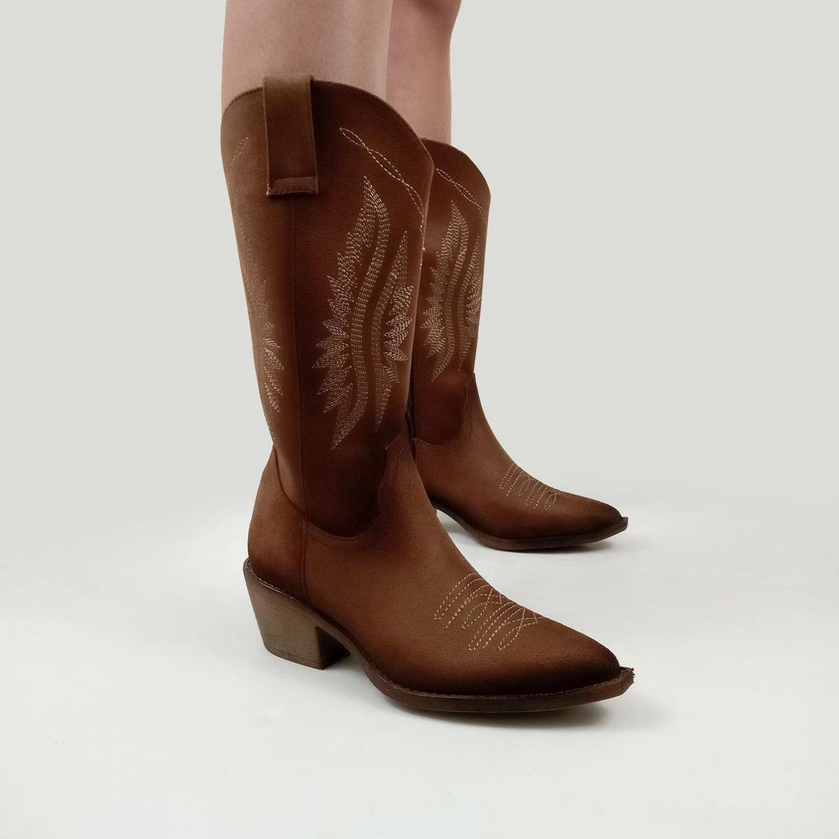 Bota Mujer Vaquera Cowboy Maquech Cafe Para Dama, foto 3 de 9