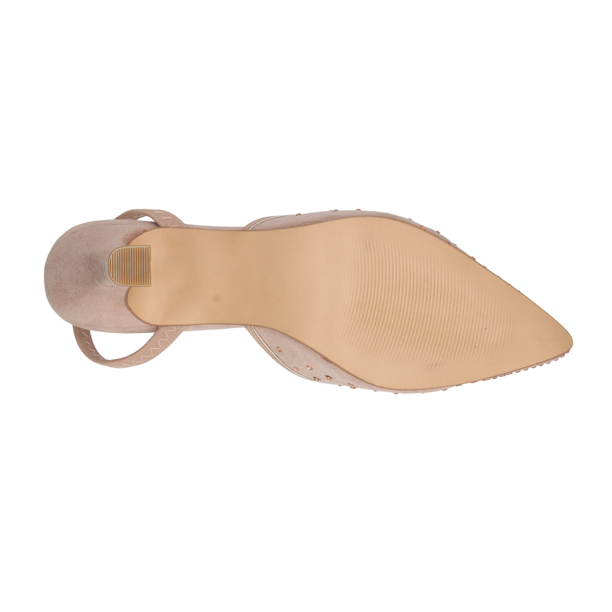 Zapatillas Paulina Dama Nude Casual Tacón Slingback Mujer, foto 9 de 10
