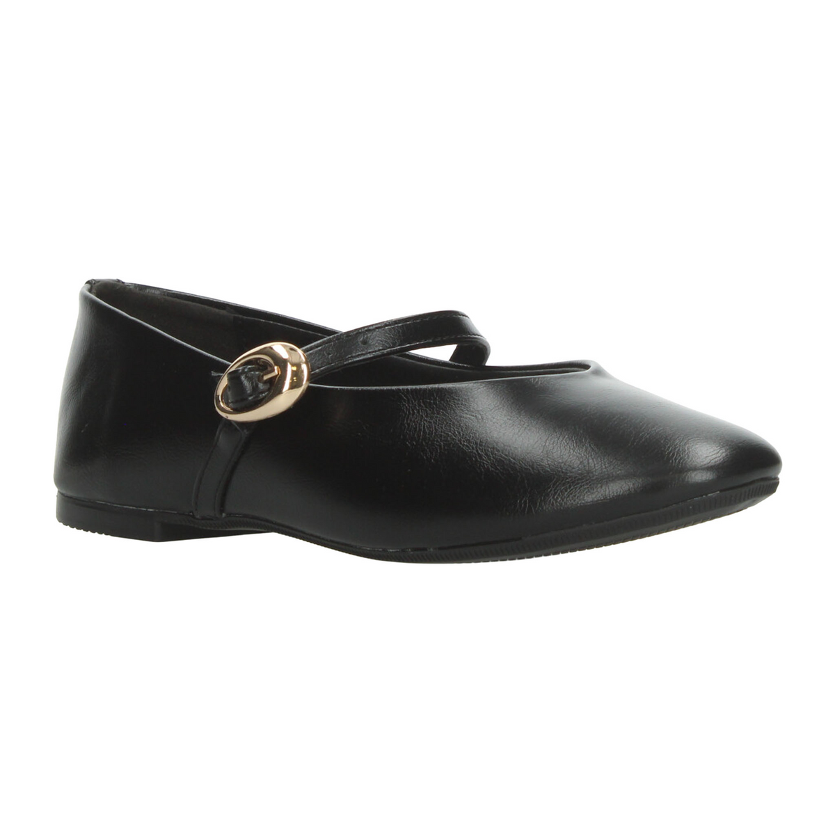 Flats Paulina Mary Jane Dama Negro Casual Hebilla Mujer, foto 2 de 10