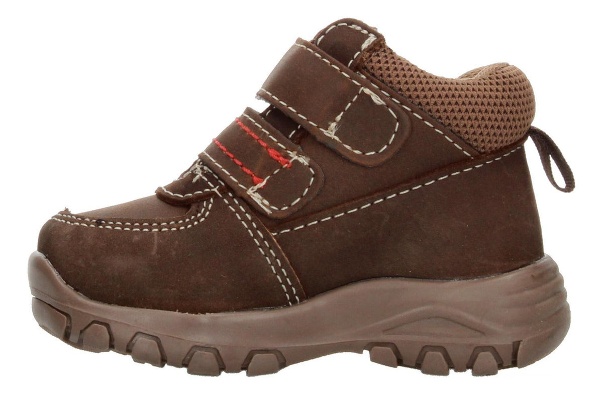 Bota Yuyin Cafe Con Ajuste De Velcro Doble Para Niño, foto 4 de 8