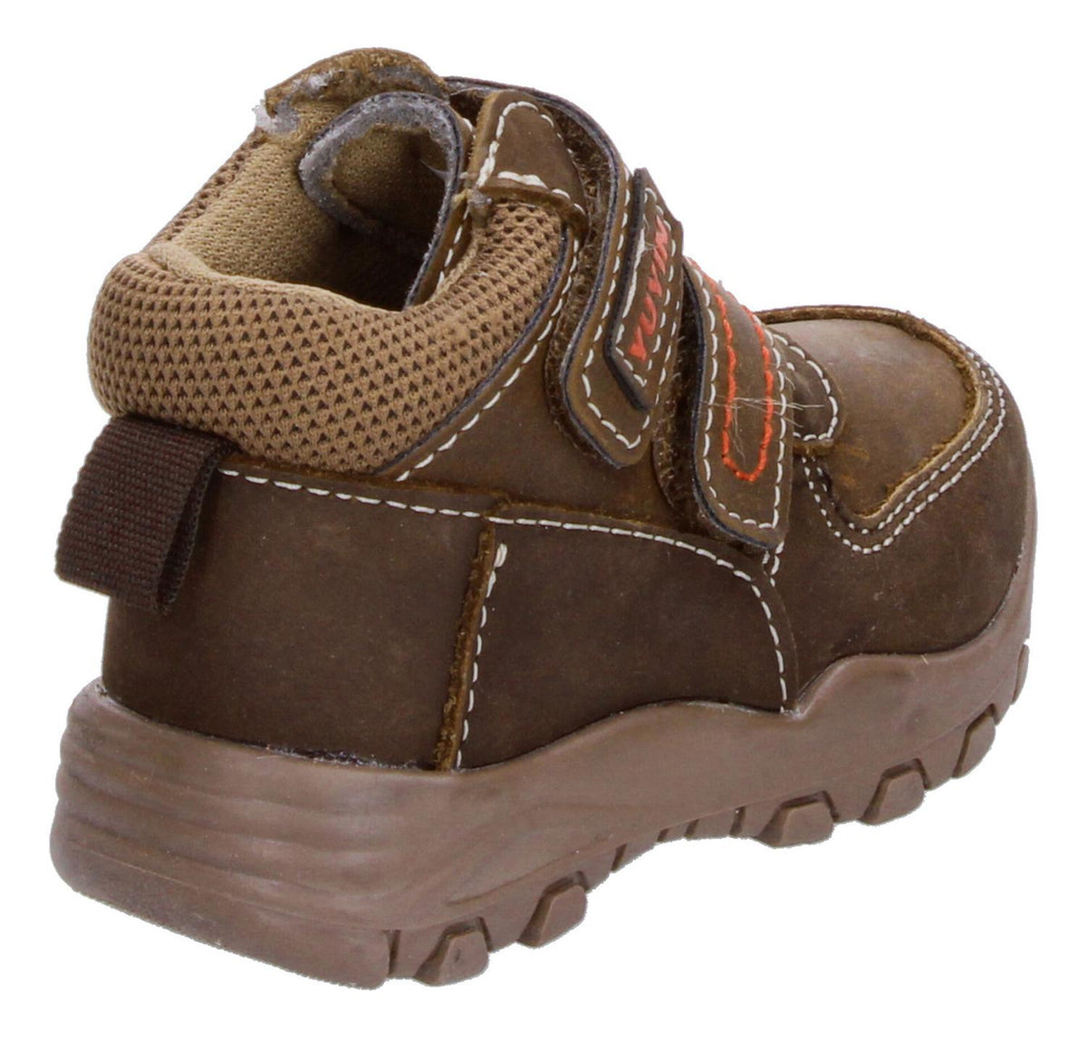 Bota Yuyin Cafe Con Ajuste De Velcro Doble Para Niño, foto 5 de 8