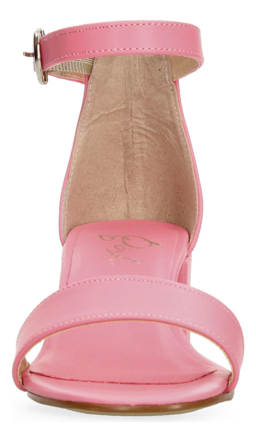 Sandalias Gosh Rosa Con Tacon Ajuste Hebilla Para Mujer, foto 6 de 8