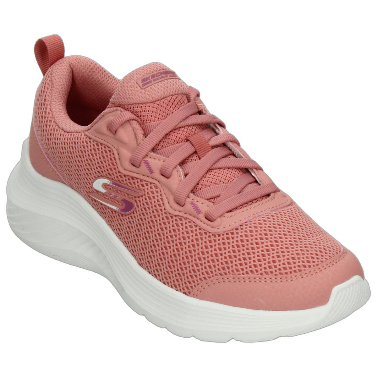 Tenis Skechers Bobs Squad Waves Dama Salmon Deportivo Mujer, foto 4 de 10