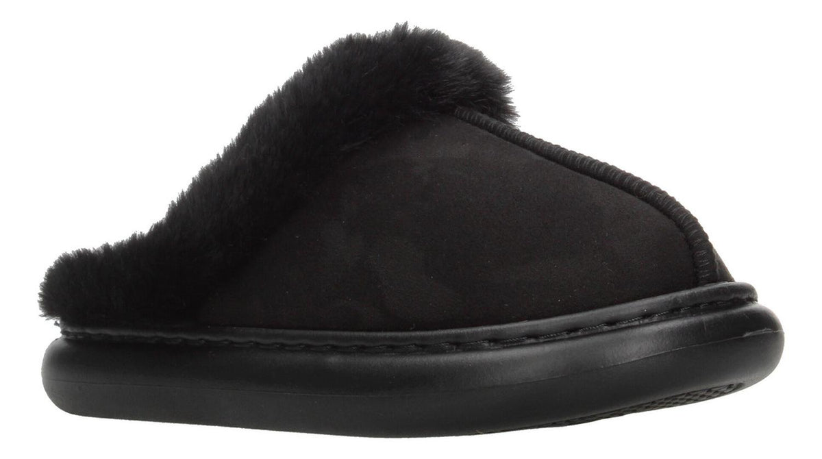 Pantuflas Mujer Berlín Negro De Peluche Cómodas Para Dama, foto 2 de 10