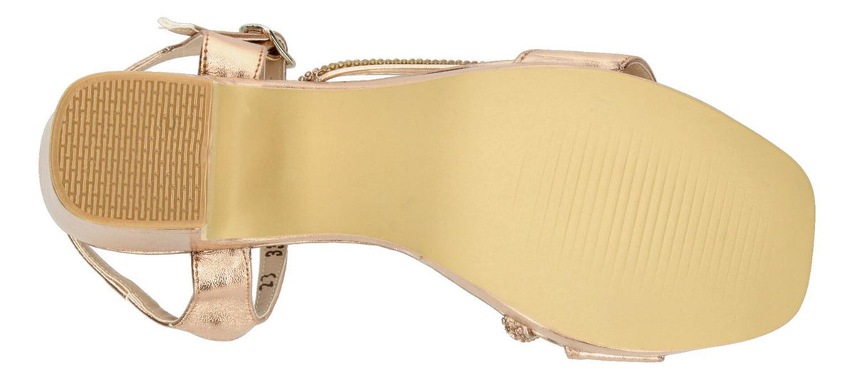 Sandalias De Fiesta Perez Lete Rose Gold Para Mujer [plt348], foto 9 de 9