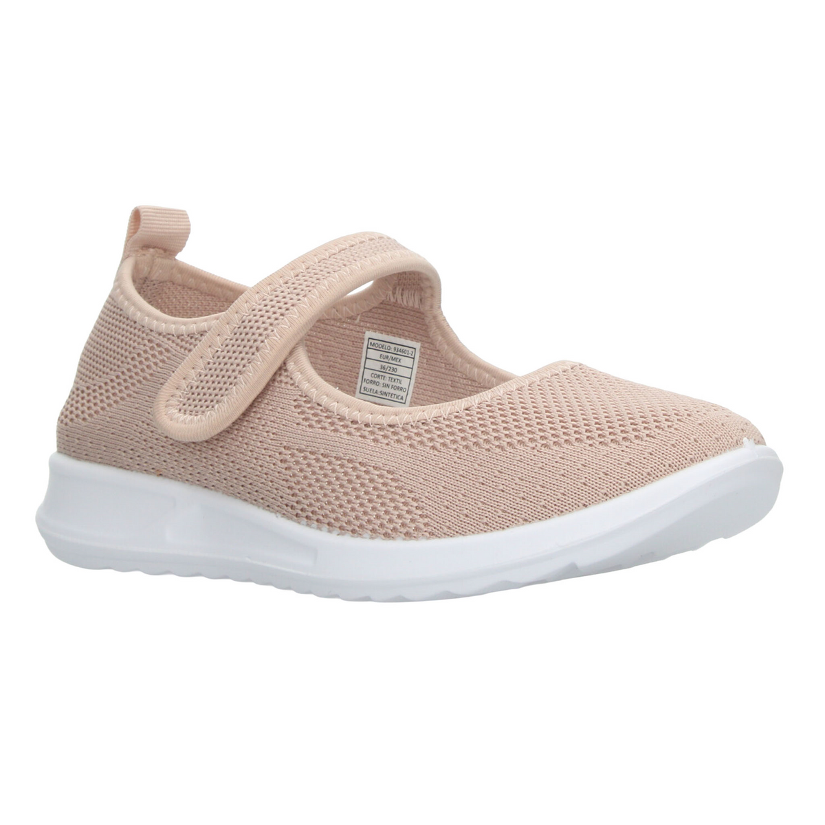 Zapato Berlin Dama Rosa Confort Casual Cinta Adhesiva Mujer, foto 2 de 10
