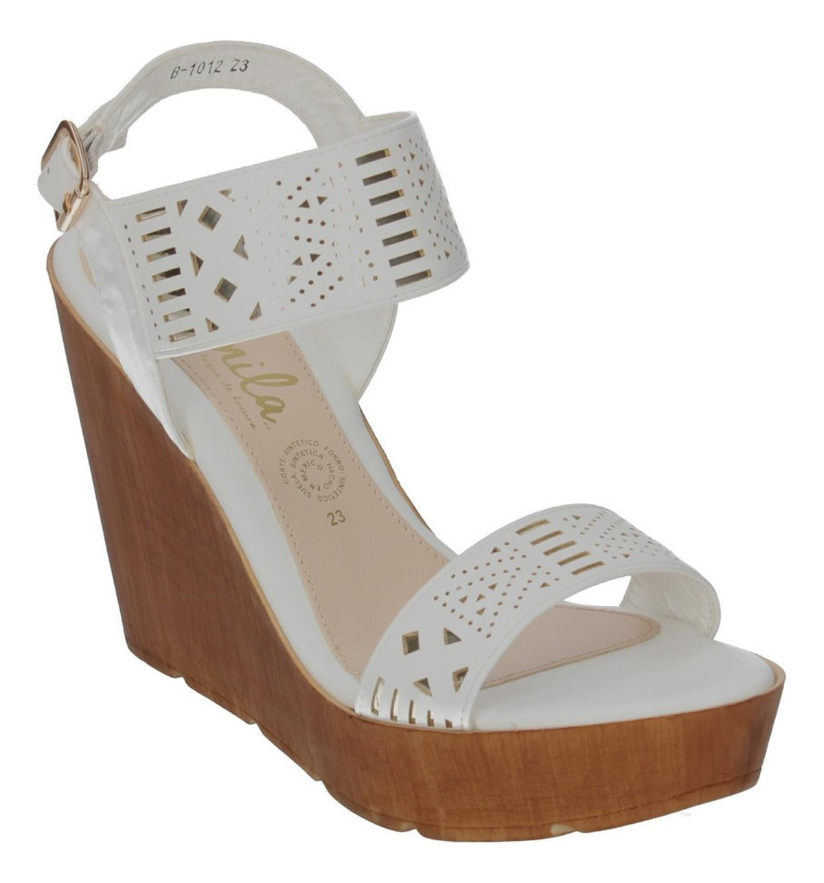 Sandalias Manila Para Mujer B1012 Blanco [mla293], foto 3 de 6