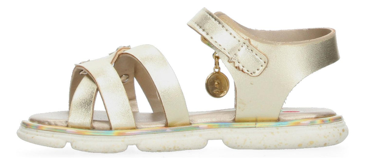 Sandalias Mini Burbujas Dorado Para Niña [mnb249], foto 3 de 8