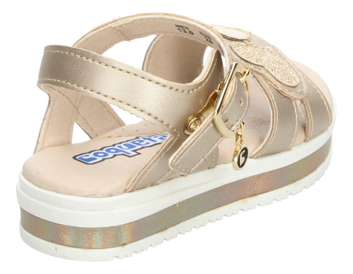 Sandalias Coqueta Dorado Para Niña [cta957], foto 6 de 7