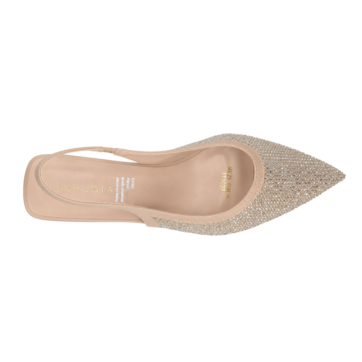 Zapatilla Perugia Dama Nude Fiesta Slingback Tacón Mujer, foto 8 de 10