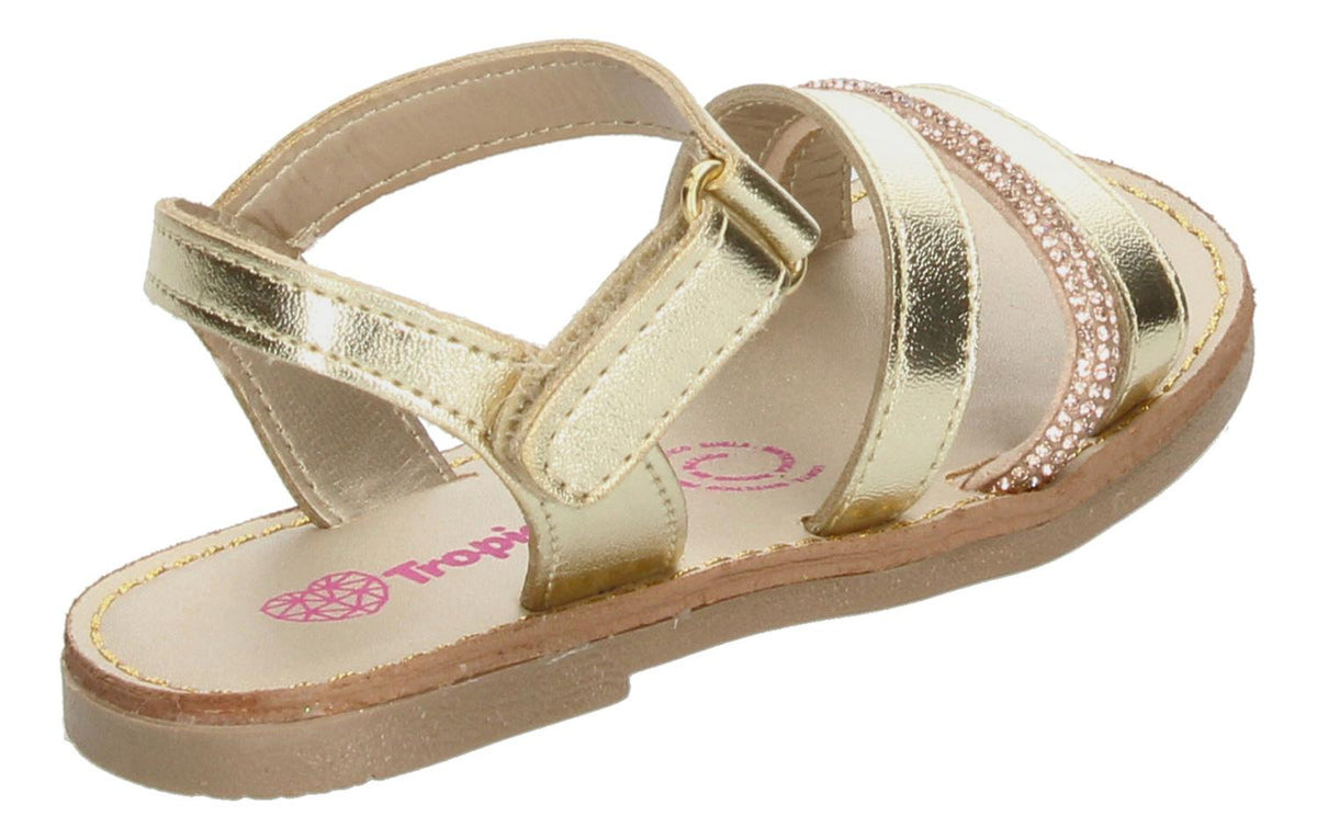 Sandalias Tropicana Dorado Para Niña [tro1335], foto 6 de 10