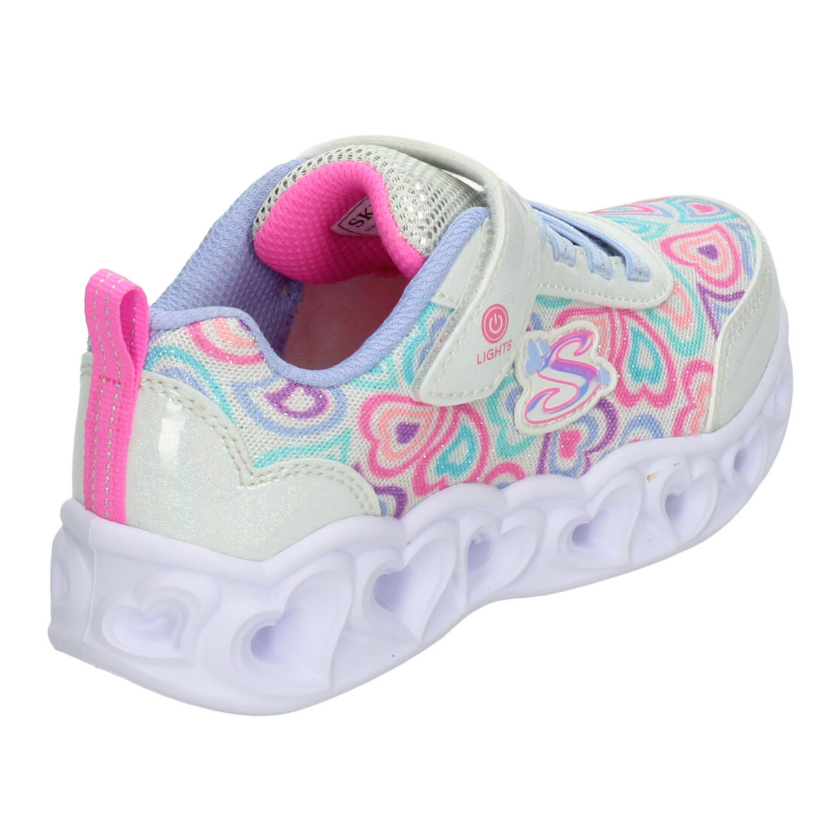 Tenis Skechers Heart Lights Niña Blanco Casual Led Infantil T17-22, foto 3 de 10