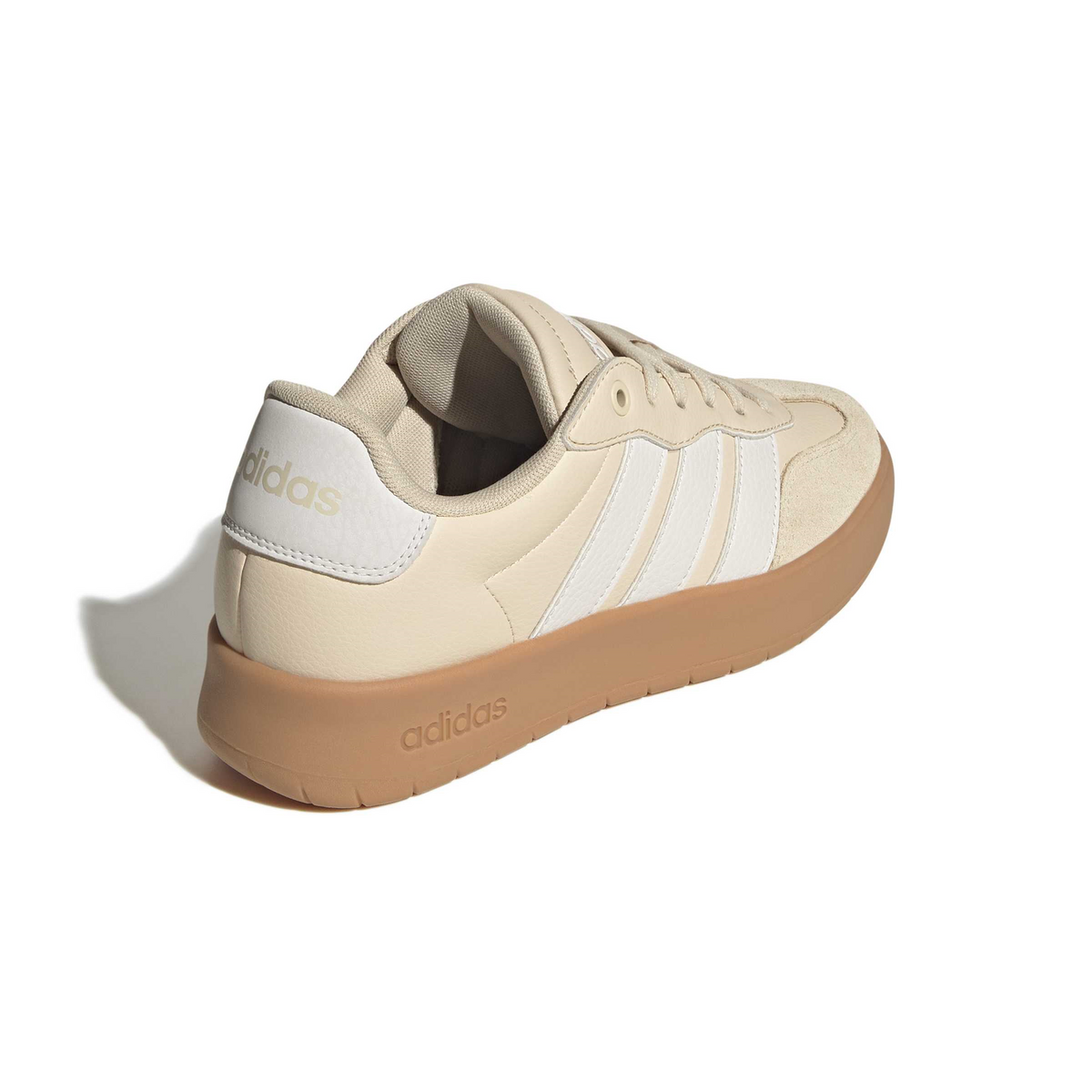 Tenis Adidas Barreda Dama Beige Casual Cintas Gamuza Mujer, foto 3 de 10