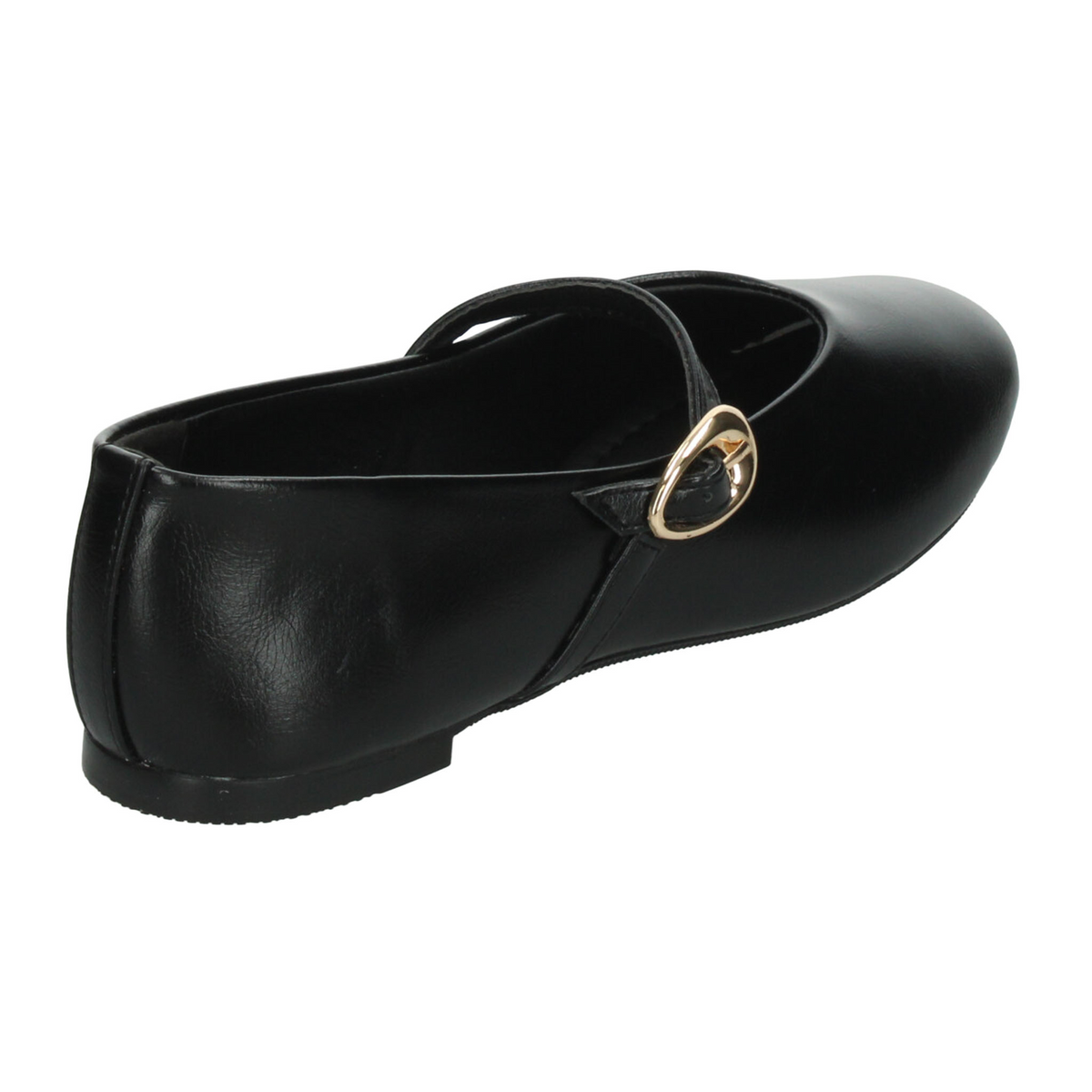 Flats Paulina Mary Jane Dama Negro Casual Hebilla Mujer, foto 3 de 10