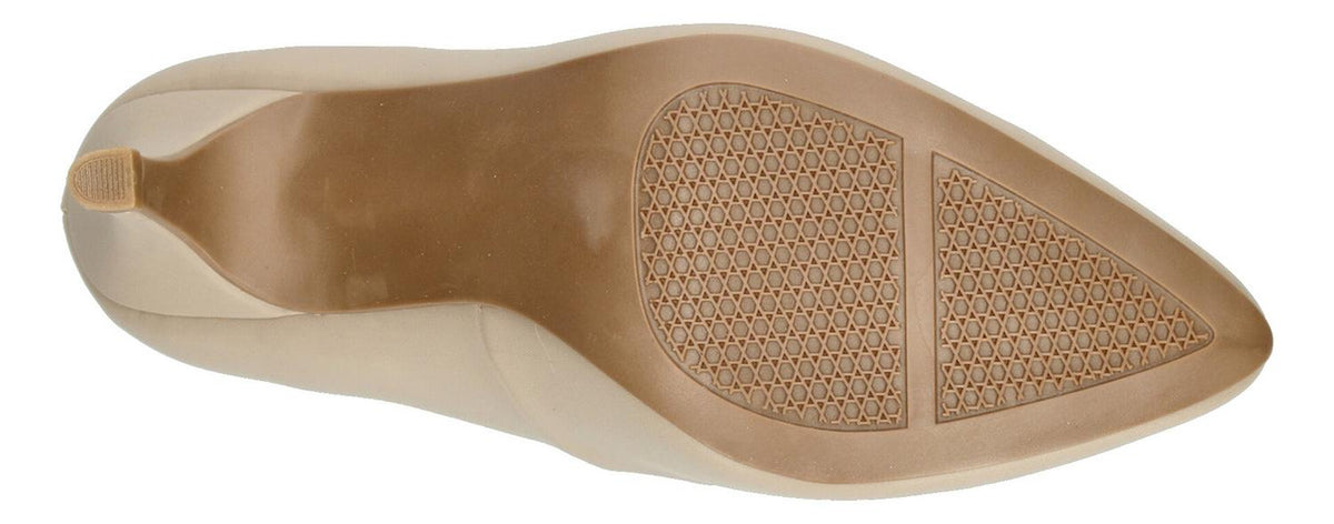Zapatillas Stilletos Mujer Paulina Beige Tacón 6.5 Cm Casual, foto 9 de 10