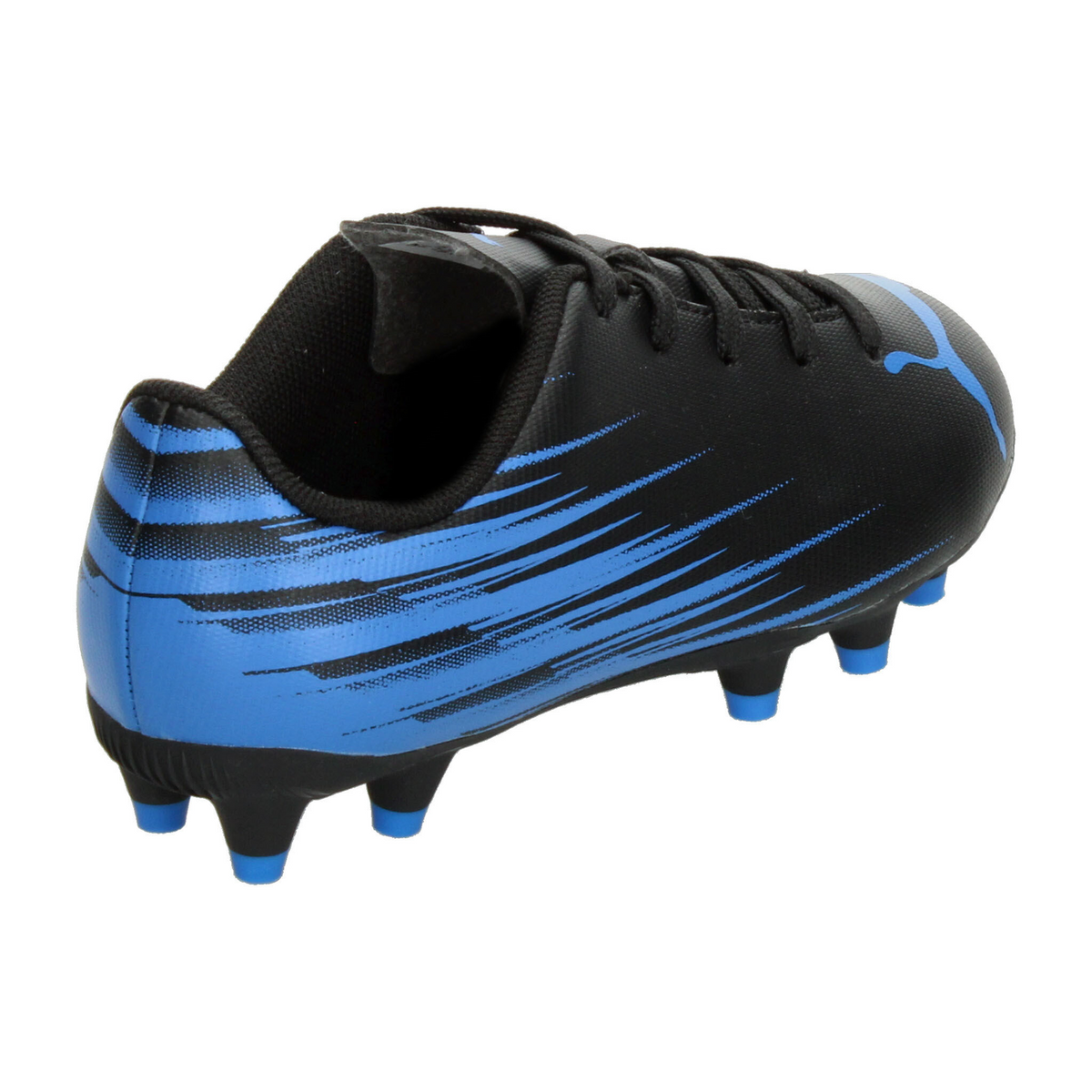 Tenis Puma Attacanto II Niño Negro Azul Futbol Infantil T17-22, foto 3 de 10