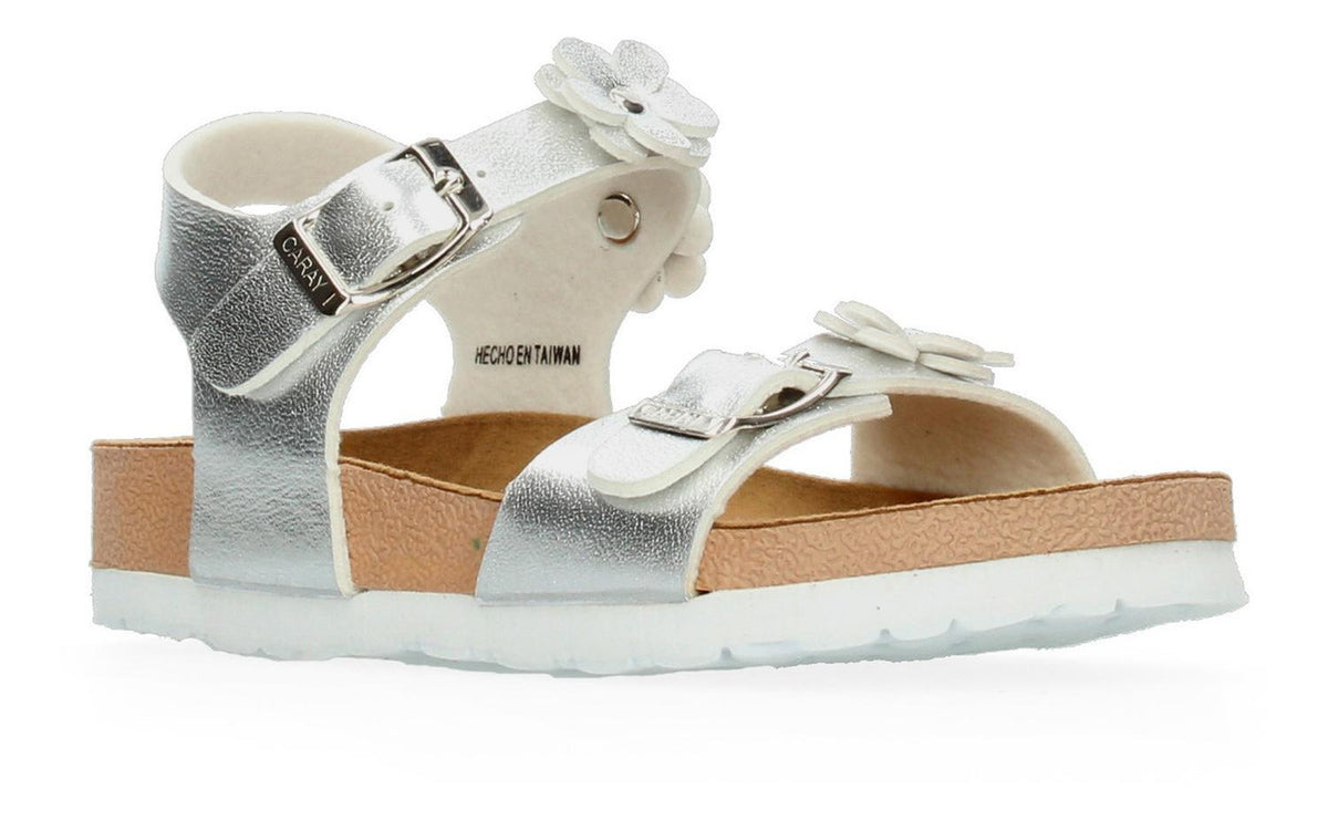 Sandalias Caray Para Niña Life Plateado [car375], foto 2 de 9