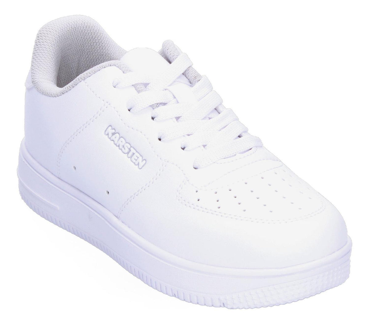 Tenis Escolar Karsten Blanco Con Cintas Para Niño T22-24, foto 2 de 8