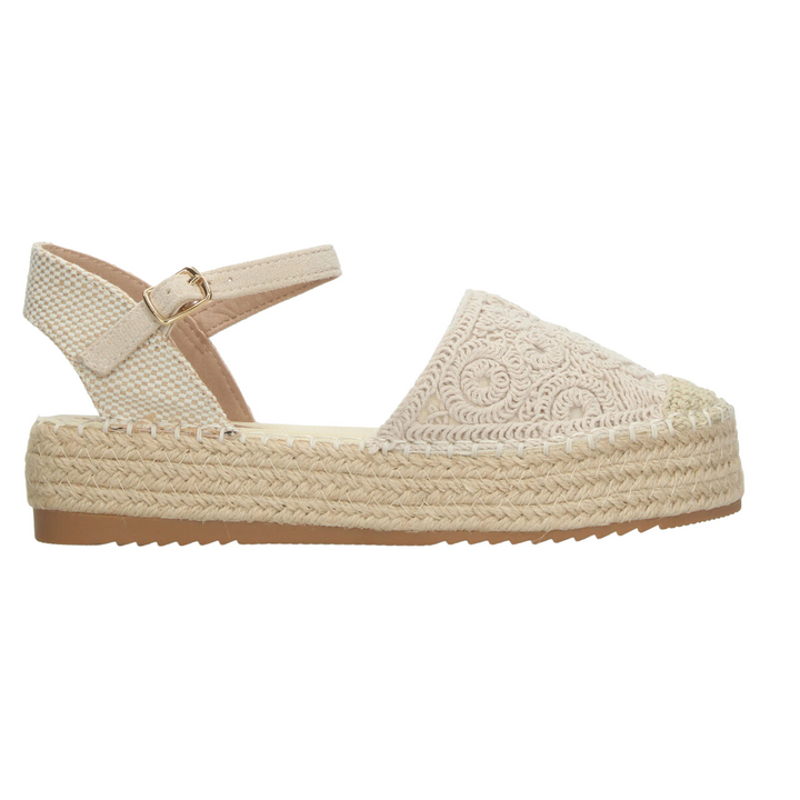 Alpargatas Ozono Dama Beige Casual Para Mujer