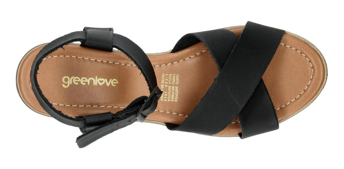 Sandalias Green Love Para Mujer 92051 Negro [gre32], foto 9 de 10