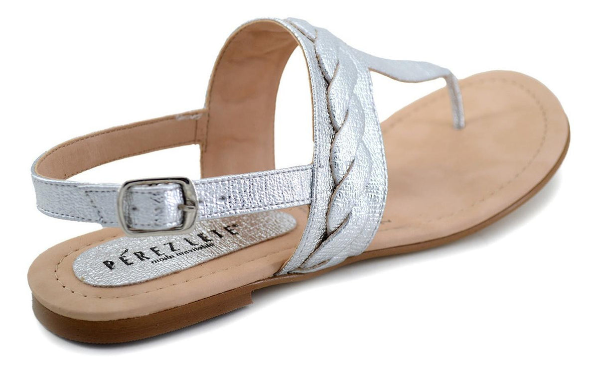 Sandalias Perez Lete Para Mujer 99016 Plateado [plt143], foto 4 de 6