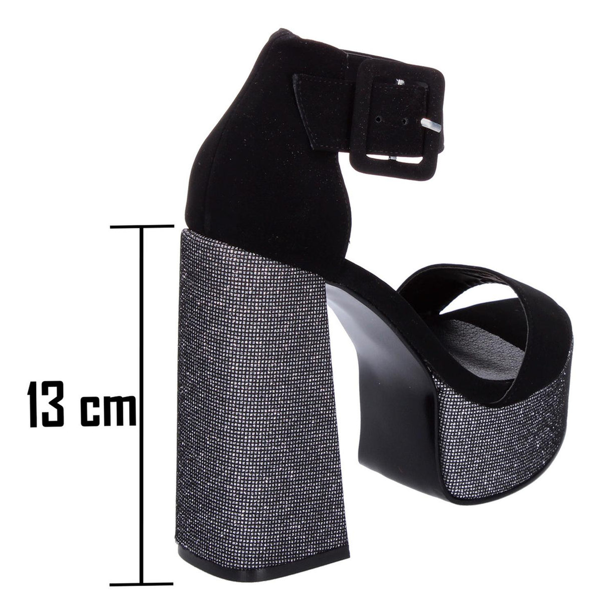 Sandalias De Fiesta Perez Lete Negro Para Mujer [plt351], foto 4 de 9