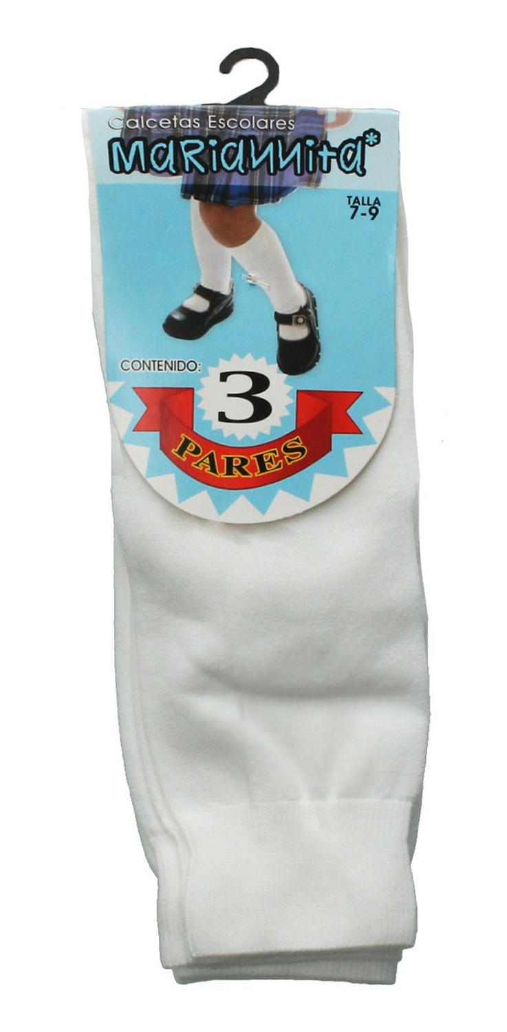 Calceta Escolar Bonetera Blanco Para Niña [bnt12], foto 6 de 10