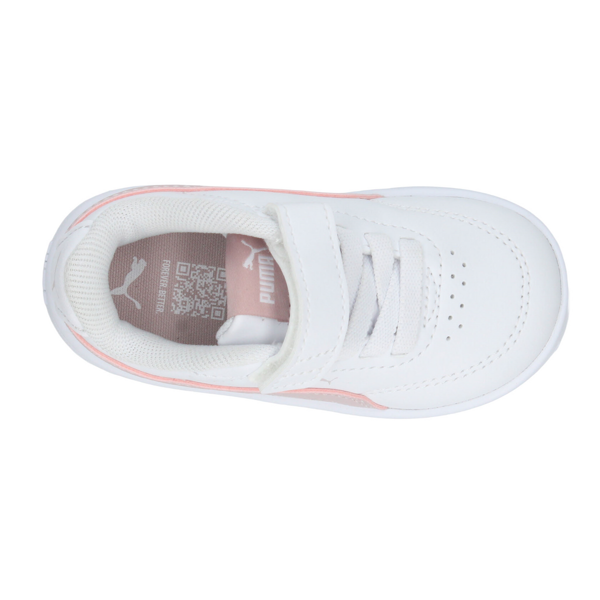Tenis Puma Court Classic Niña Blanco Casual Infantil T10-17, foto 8 de 10