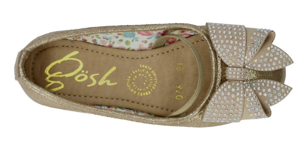 Balerina Flat Gosh Para Niña 0a41u-03 Dorado [gos701], foto 5 de 6
