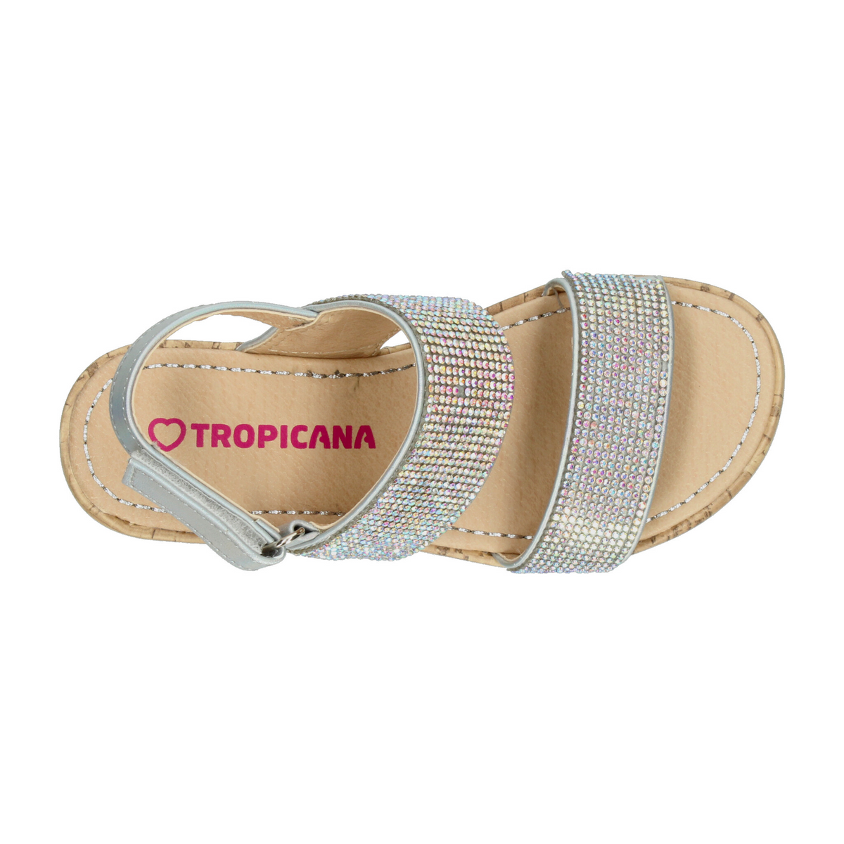 Sandalias Tropicana Niña Plateado Casual Dama Jr. T22-25, foto 8 de 10