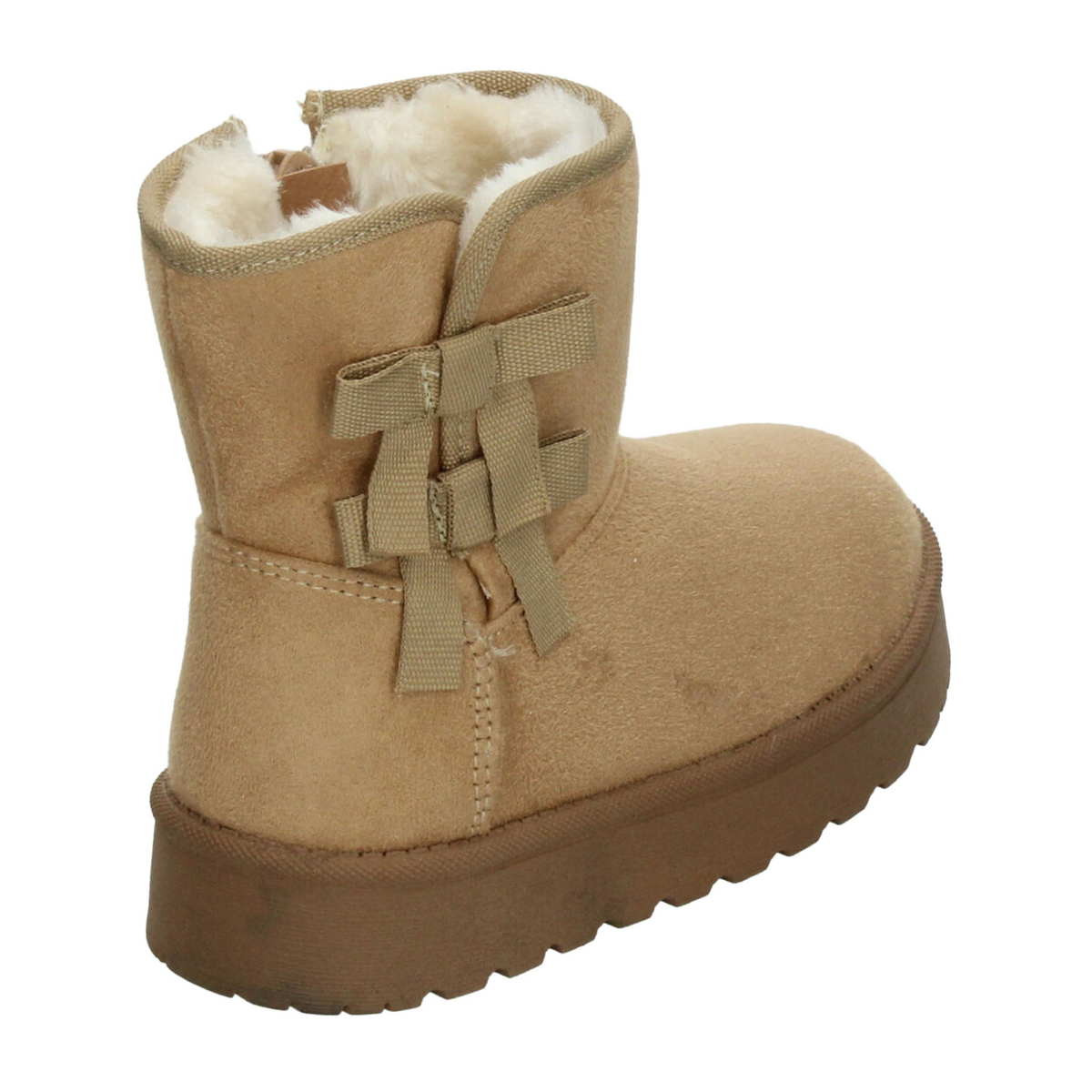 Bota Vavito Niña Beige Invierno Casual Peluche Infantil T15-18, foto 3 de 10