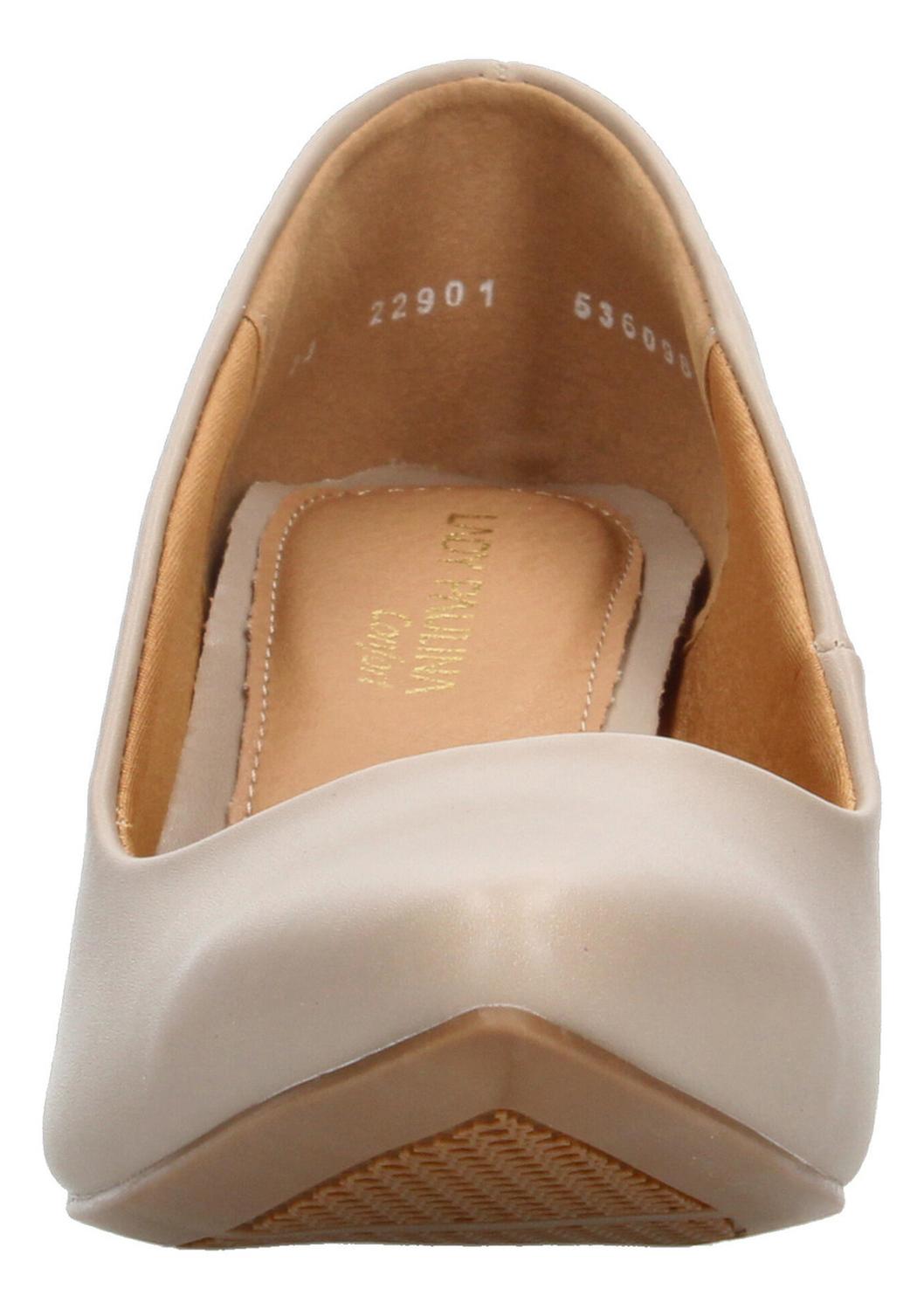 Zapatillas Stilletos Mujer Paulina Beige Tacón 6.5 Cm Casual, foto 6 de 10