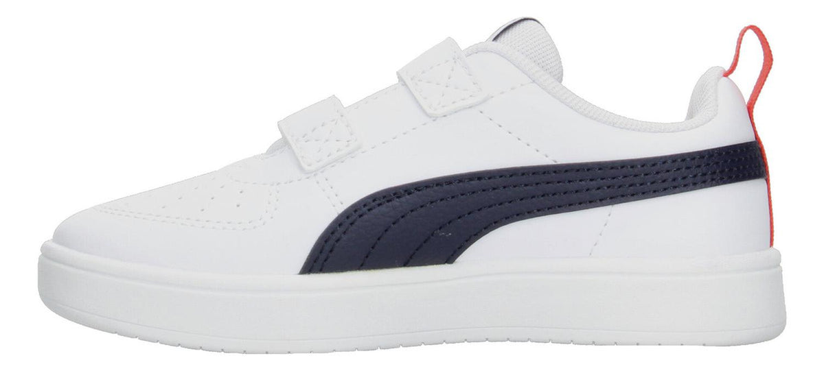 Tenis Para Niño Junior Puma Rickie V Originales Casual Urbano Infantil Color Blanco Con Rojo Azul Ma, foto 5 de 10