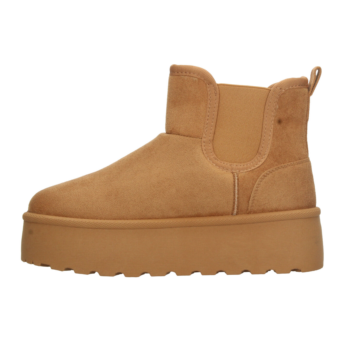 Botín Berlin Dama Camel Casual Plataforma Peluche Mujer, foto 5 de 10
