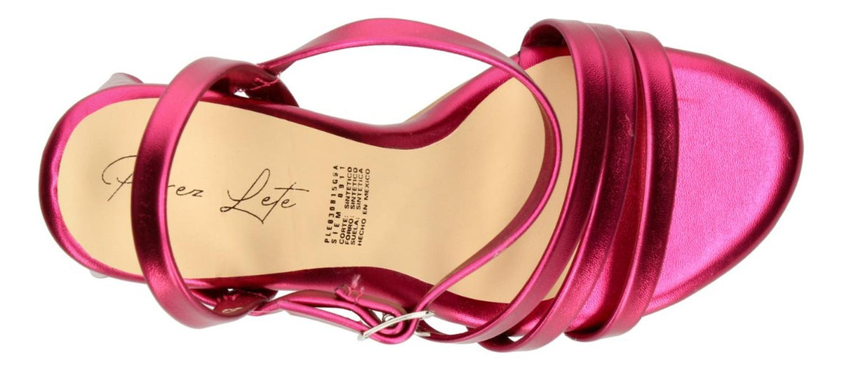 Sandalias De Fiesta Perez Lete Fucsia Para Mujer [plt337], foto 10 de 10
