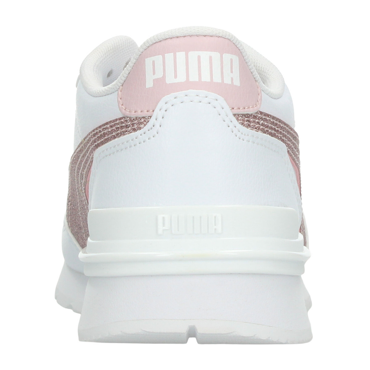 Tenis Puma Runner V4 Niña Blanco Casual Juvenil T22-27, foto 7 de 10