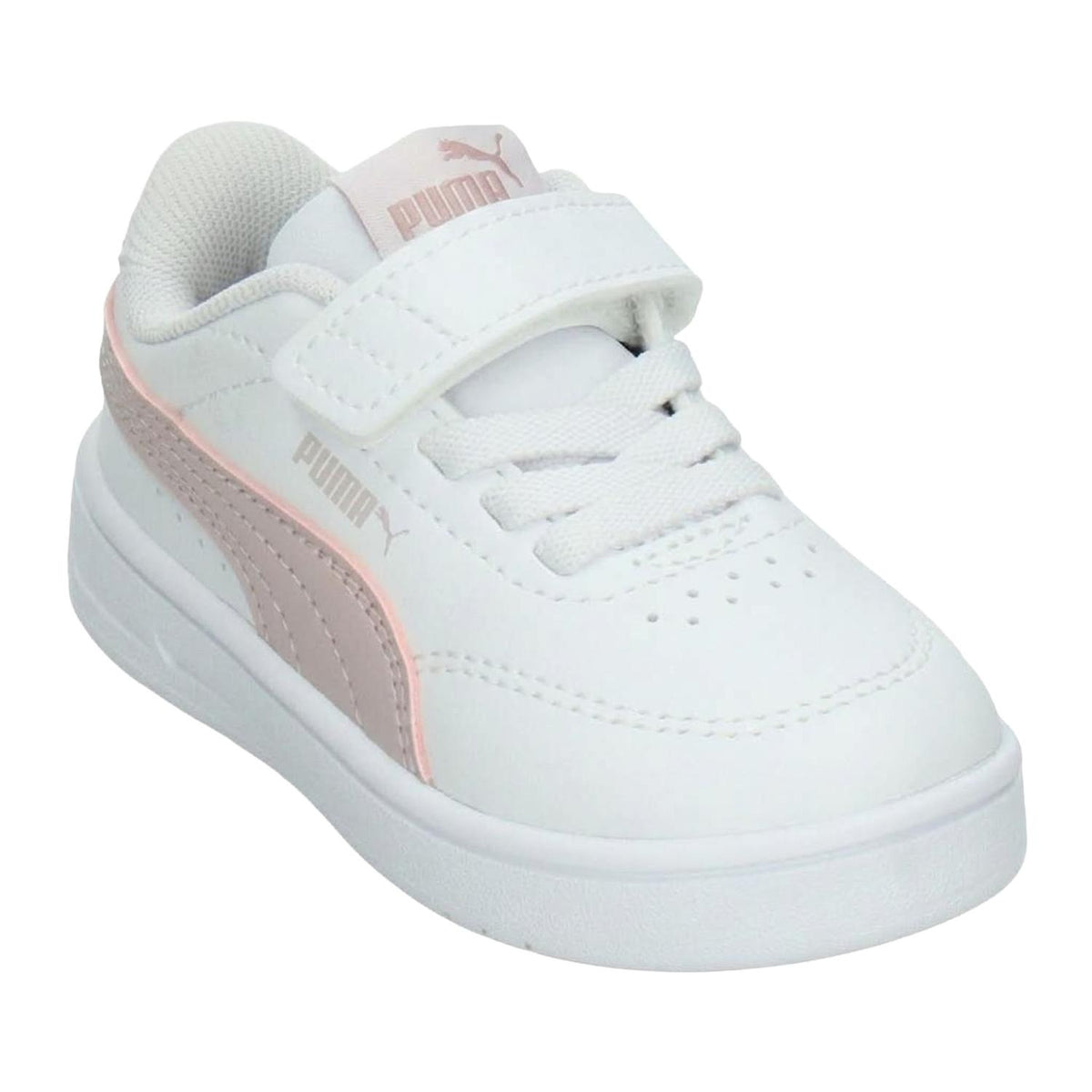 Tenis Puma Court Classic Niña Blanco Casual Infantil T10-17, foto 4 de 10