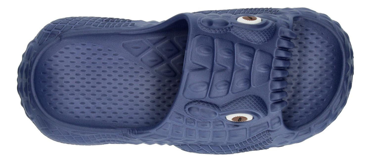 Sandalias De Cocodrilo Azul Marino Para Niño [hul19], foto 9 de 10