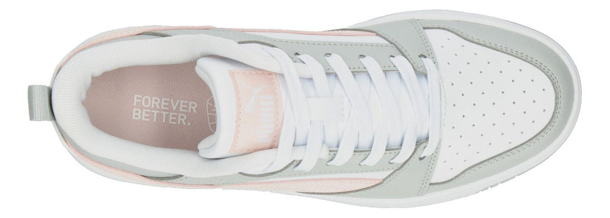 Tenis Puma Rebound V6 Jr Blanco Para Niña [pum916], foto 7 de 8