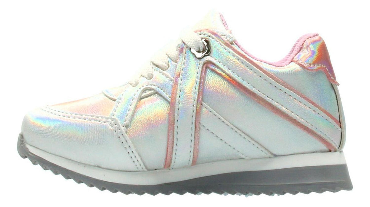 Tenis Mini Burbujas Para Niña Blanco Tornasol [mnb186], foto 4 de 8