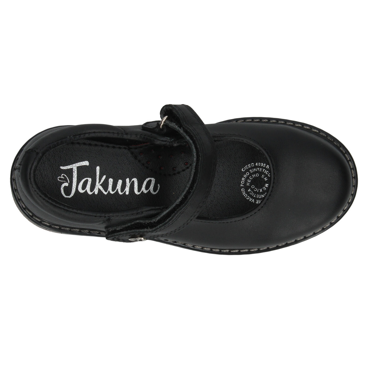 Zapato Jakuna Niña Negro Escolar Adhesivo Infantil T18-22, foto 8 de 10