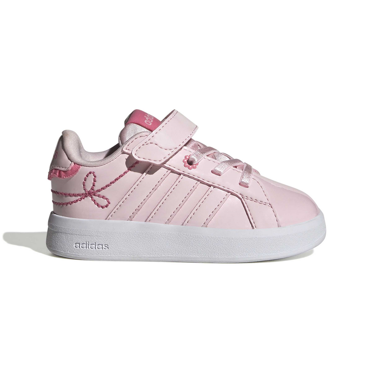 Tenis Adidas Grand Court 3.0 Niña Rosa Casual Infantil T10-16, foto 9 de 10