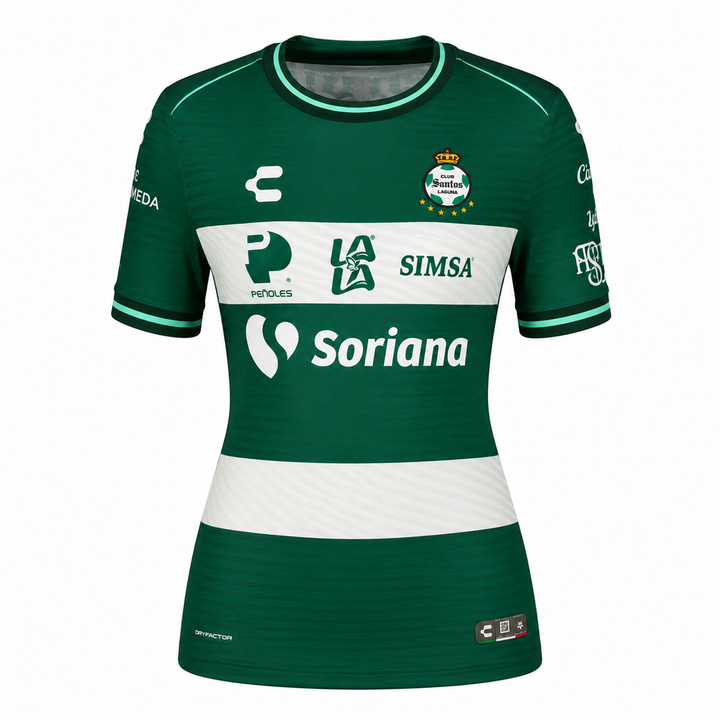Jersey Santos Laguna Mujer Local Playera Charly Fútbol 26/27