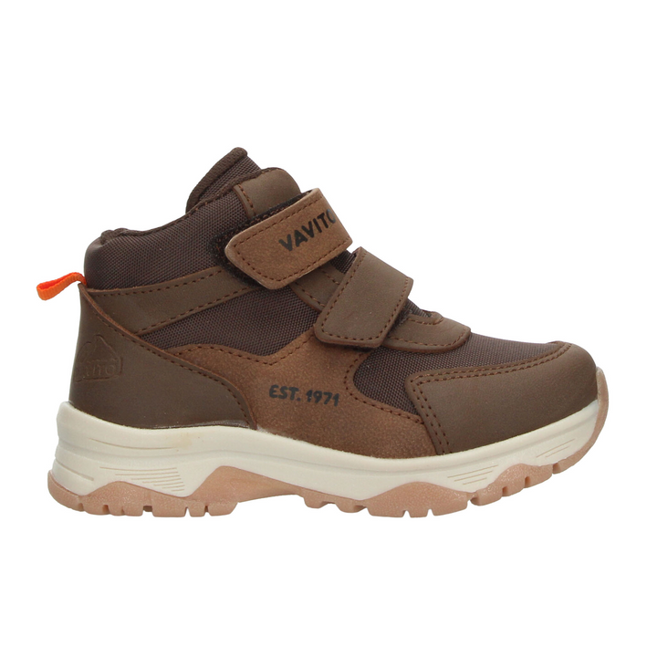 Bota Vavito Niño Café Casual Cintas Adhesivas Infantil T18-22
