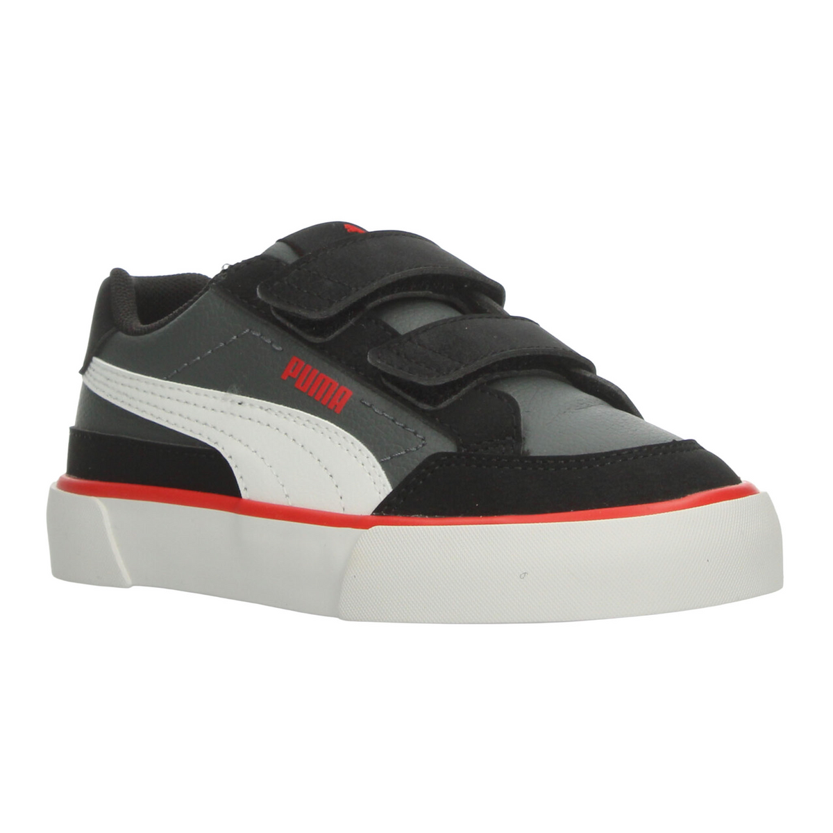 Tenis Puma Court Classic Niño Negro Casual Infantil T16-22, foto 2 de 10