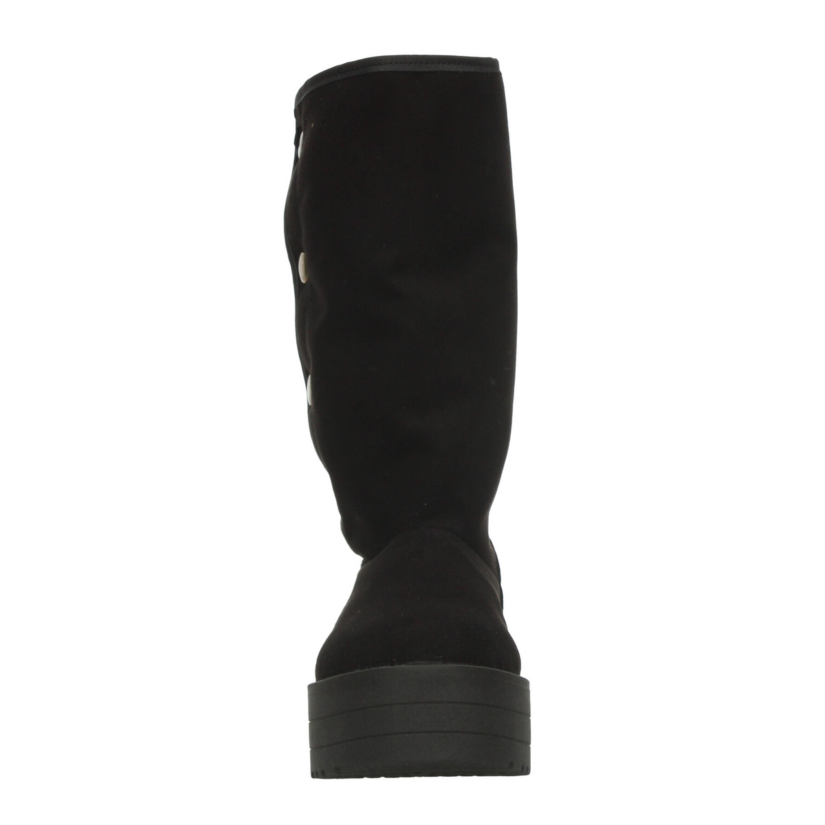 Bota Rojo Cereza Dama Negro Invierno Plataforma Casual Mujer, foto 6 de 10