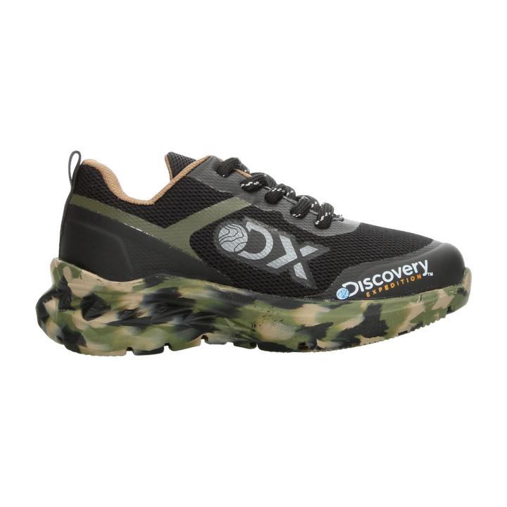 Tenis Discovery Niño Negro Camuflaje Outdoor Infantil T18-22